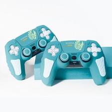 Silicone Case Thumb Grips Touchpad Sticker Monster Hunter Wilds for PS5 PS4