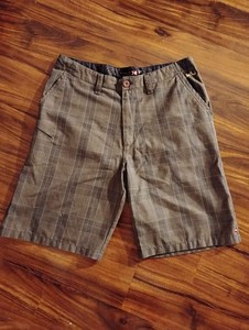 Quicksilver 90s Vintage Boardshorts (Brown Plaid)