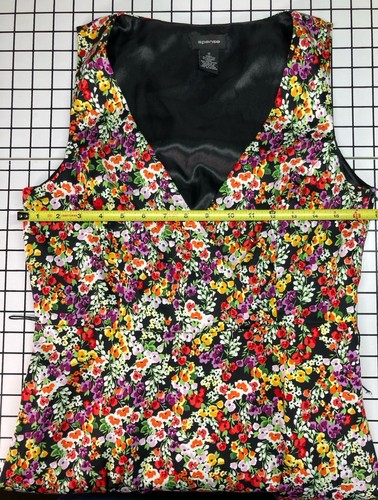 Spense Women’s 12 Floral Sleeveless Dress V-neck Pockets Knee-length Side Zip - Picture 13 of 15