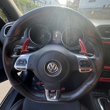 Schaltwippen Golf 6 GTI, GTD, DSG, R - V1 Carbon Rot