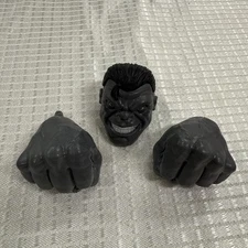 Marvel Legends Grey Hulk Head And Fist Action Figure Toy Attachments ONLY