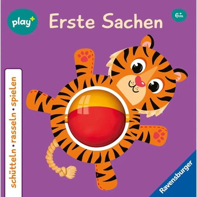 Ravensburger Play+ schütteln, rasseln, spielen: Erste Sachen, Baby-Buch ab 6 Mon