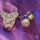 Antique Vintage Lot GF Enamel RS Jade Crystal SS Marcs ID Engraved — photo 8
