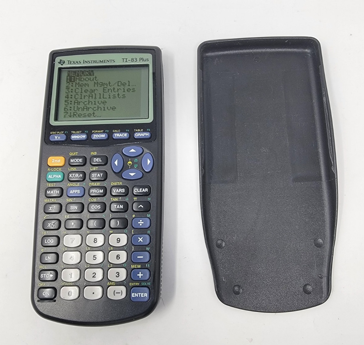 Texas Instruments TI-83 Plus Graphing Calculator w/ Cover Tested And Working