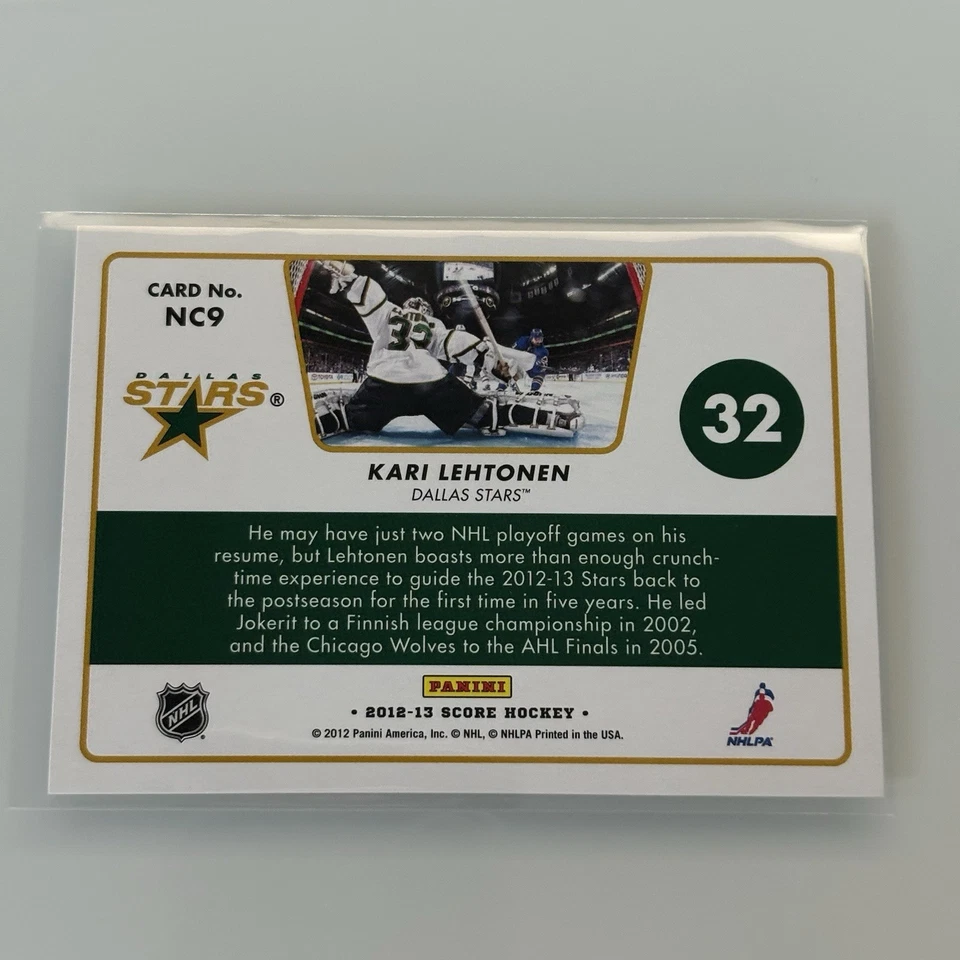 2012-13 Score Net Cam Kari Lehtonen #NC9 - Image 2 of 2