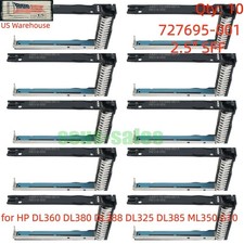 X10 727695-001 2.5" NVMe U.2 SATA HDD Tray Caddy for HP ProLiant DL360 DL380 G10