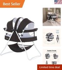 Karley Bassinet, Award Winner Lightweight Travel Baby Bassinet, Foldable Beds...