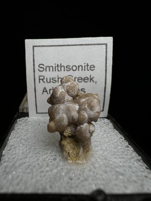 Smithsonite From Rush, Arkansas- box included, collectors piece