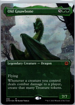 [1X] Old Gnawbone (Borderless) FOIL 296 AFR Forgotten Realms MTG NM