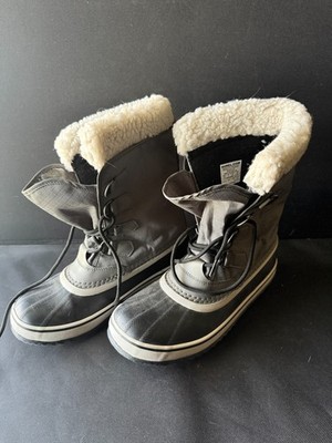 Sorel Waterproof Winter Carnival WP Boots Quarry Black Womens Size 10