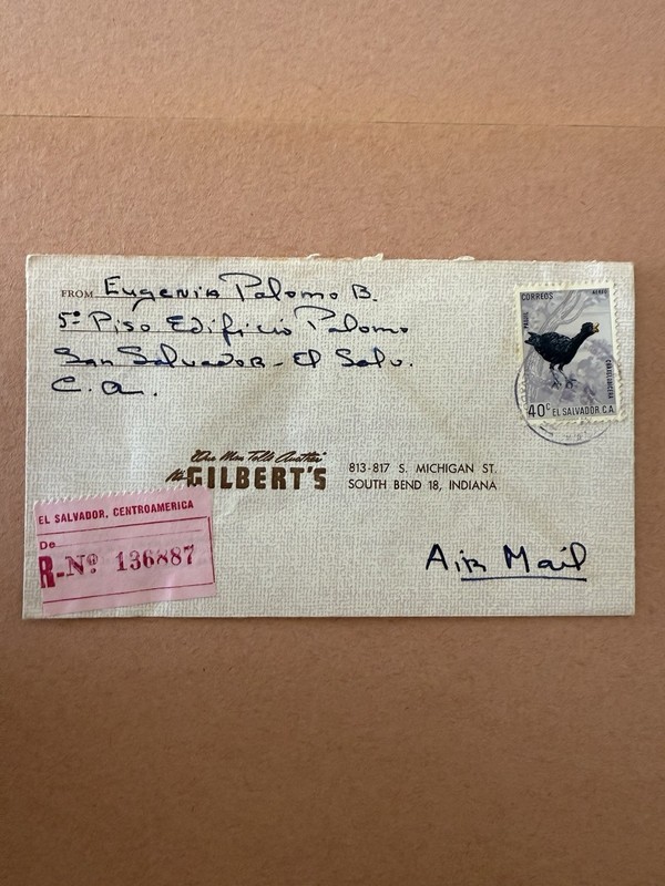 1964 El Salvador, Centroamerica Registered Airmail Cover to the United States