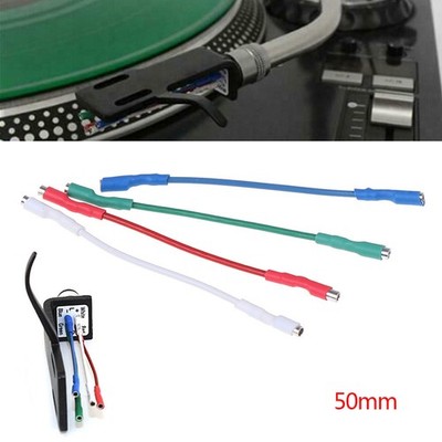 4Pcs 7N headshell wires OFC turntable leads phono cartridge cables replac.di