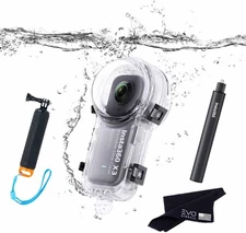 X3 Invisible Dive Case with Invisible Selfie Stick New Waterproof 164ft