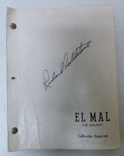 Vintage Script "El Mal" (The Malady) Gilberto Gazcon signed by Richard Gladstone