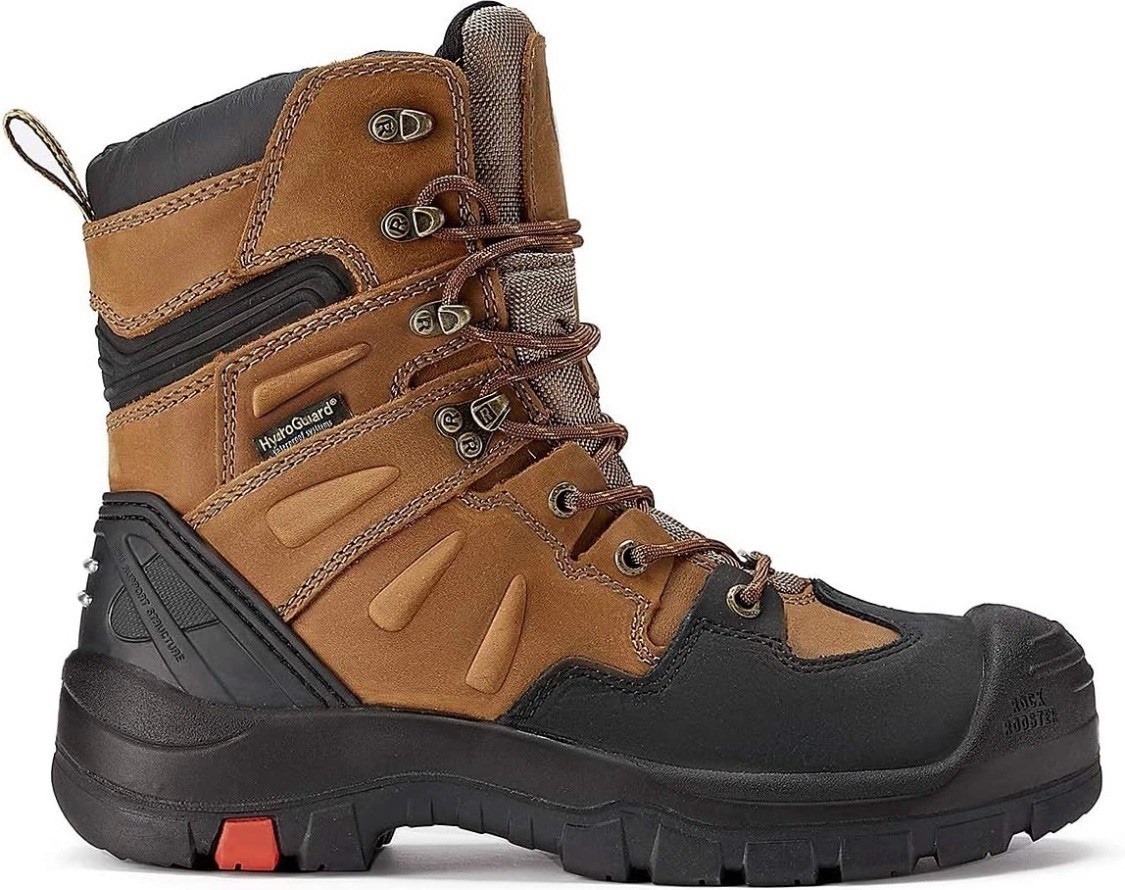 ROCKROOSTER Woodland Boots Men's 9.5 EEE Waterproof 8” Work Boots Landscaping