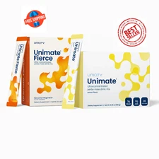 2 Boxes Unicity Unimate Dietary Supplement flavor Natural Lemon + Fierce