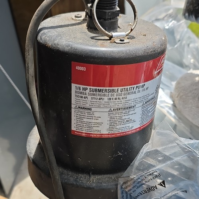 #ad ACE 1 6 HP Submersible Utility Pump 120V Cast Iron 1 1 4in 28 GPM $49.99