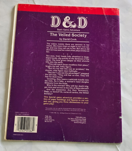 Lot of 5 Vintage 80's  D&D, Dungeons & Dragons adventures and modules - Picture 10 of 12