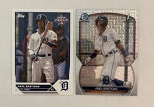 (2) Abel Bastidas 2023 Bowman Chrome 1st RC MOJO + 2023 Topps Pro Debut Base