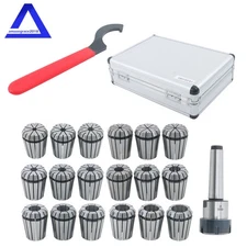 18PCS Spring Collet Set for MT3 ER32 CNC Engraving Machine & Milling Lathe Tool