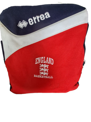 Errea England Basketball Rucksack Backpack Kitbag Holdall