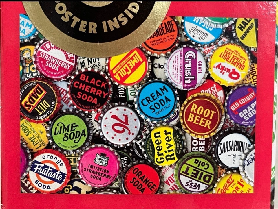 2016 Ceaco Puzzle Collage Soda Bottle Caps 550 Pieces 24” x 18” Made in USA NEW - Image 4 of 4