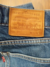 Levi's 511 Premium Denim Modern Big E Leather Patch Regular Fit Jeans W30 L30