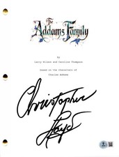 Christopher Lloyd Signed The Addams Family Full Script Autograph Beckett Witness