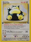 New ListingSnorlax 27/64 1st Edition Jungle WOTC 1999 Pokémon Card Creased HP/DMG Vintage