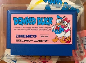 NES Donald Duck Famicom Software Kemco JPN Vintage Limited Edition Rare Video Ga