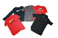 Lot Of 5 Nike Long Short Sleeve T-Shirts Boys Youth Size M Medium 10-12