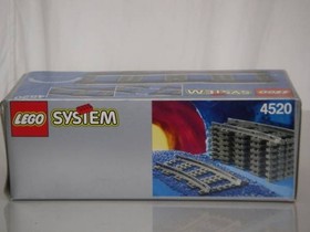 LEGO 9V Train Curved Track Rail 4520 New Rare