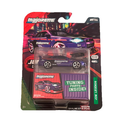 Majorette JDM Legends Nissan Skyline GT-R R34 Blau Tuning Parts OVP