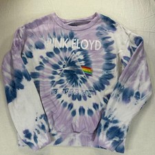 Pink Floyd Tye Dye Pullover Sweatshirt Blue/Purple Sz M