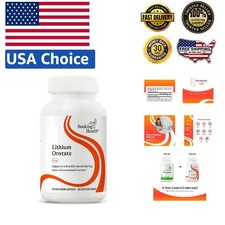 Lithium Orotate 5 mg - Vegetarian Mood  Memory Support Capsules 100ct