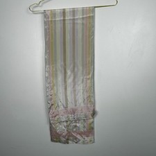 Vintage Liz Claiborne Silk Striped Patterned Pastel Colors Scarf Made In Japan