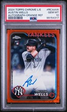2024 ORANGE REFRACTOR #RCAAW AUSTIN WELLS 22/25 PSA 10