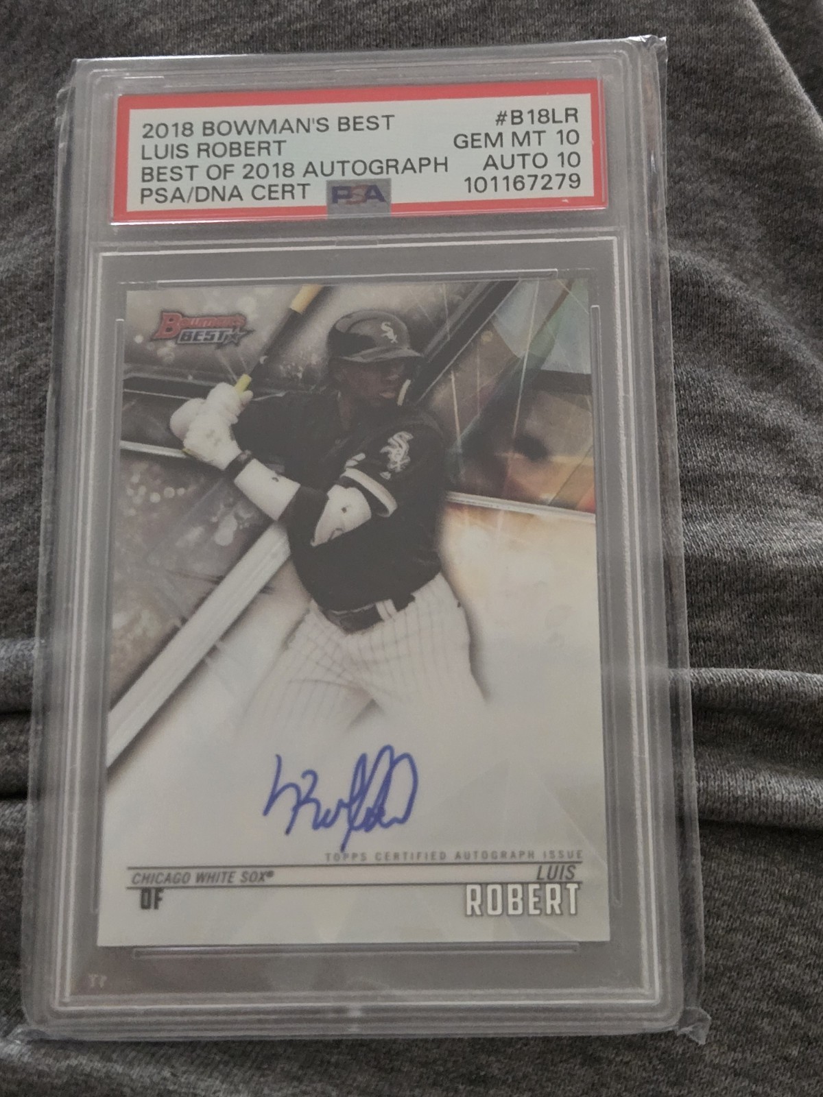 2018 Bowman's Best Best 2018 Auto Luis Robert #B18-LR PSA 10 GEM MT Auto 10