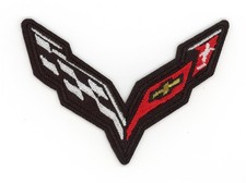 Chevy Corvette Racing Patch   Motorsport Logo Embroidered Iron-On Badge