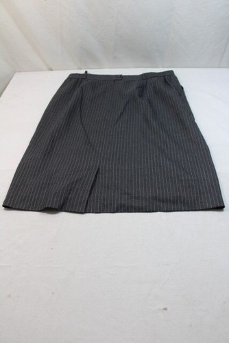 D10792 Delmod Jupe 48 Gris Bleu Clair Rayé Très Bien - Photo 1/1