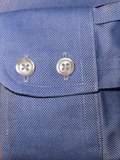 Charles Tyrwhitt No Iron Xtra Slim Fit LtBlue Dress Shirt 17/34 100 Cotton NWOT
