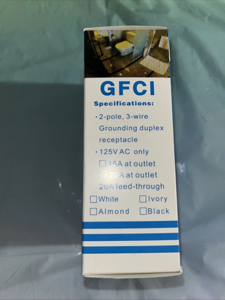 Gfci Self Testing Safety Outlets, Side, And Back Wire And Wall Plate Included - Image 4 of 4