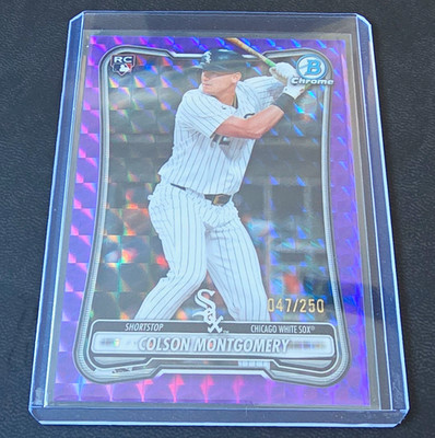 Topps 2026 Bowman Chrome Colson Montgomery White Sox Rookie Purple #70 /250