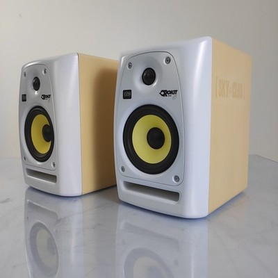 2 x KRK Rokit 5 RPG2 Studio Aktiv Lautsprecher White Limited Pair