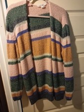 Veronica beard multicolored cardigan size M alpaca
