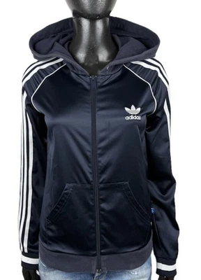 Adidas Originals sweat-shirt femme IT 42 S bleu trèfle à fermeture éclair... - Photo 1/4