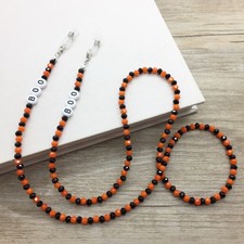 Halloween BOO Eyeglass Chain Glasses Necklace Eyeglasses Holder Sunglasses Cord