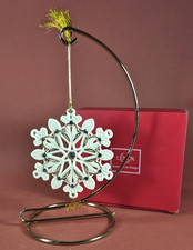 Lenox 2016 Annual Gemmed Snowflake Ornament 857209 Box