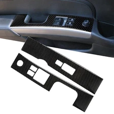 Carbon Fiber Interior Window Lift Switch Panel Cover Trim Fit Nissan 350Z 06-09