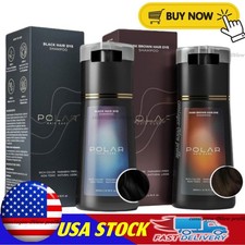 Polar-Hair Dye Shampoo for Women/Men -  Black/Brown - Cruelty-Free Damage